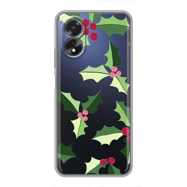 Чехол с принтом «Рождественский фон» для OPPO A18
