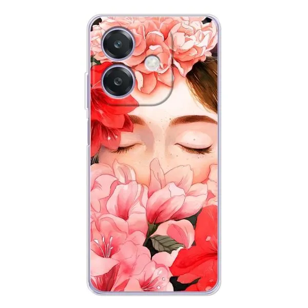 Чехол с принтом «Глаза в цветах» для OPPO A3