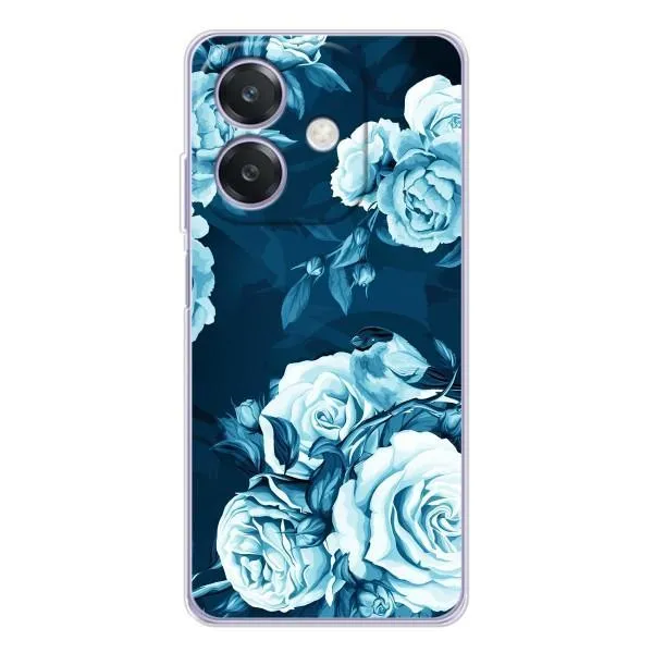 Чехол с принтом «Голубые Бутоны» для OPPO A3