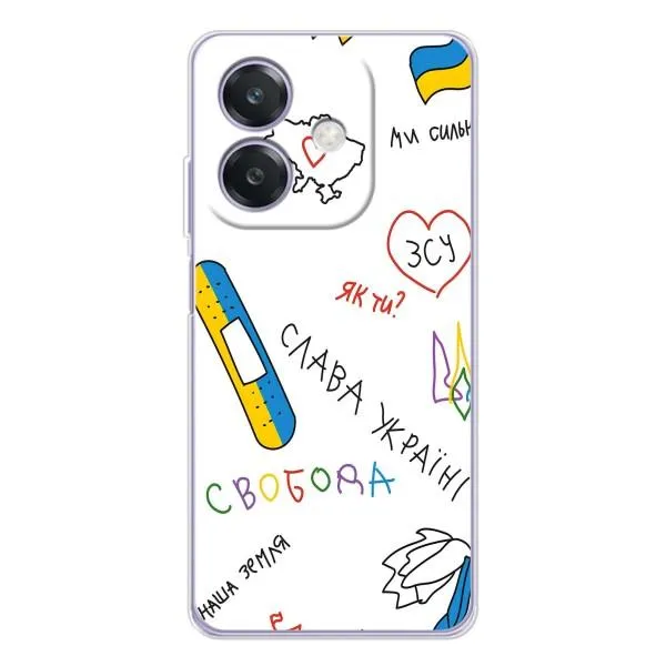 Чехол с принтом «Стикер» для OPPO A3