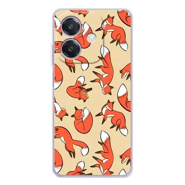 Чехол с принтом «Лисички» для OPPO A3