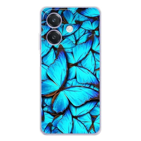 Чехол с принтом «Синие бабочки» для OPPO A3 Чехол с принтом «Синие бабочки» для OPPO A3