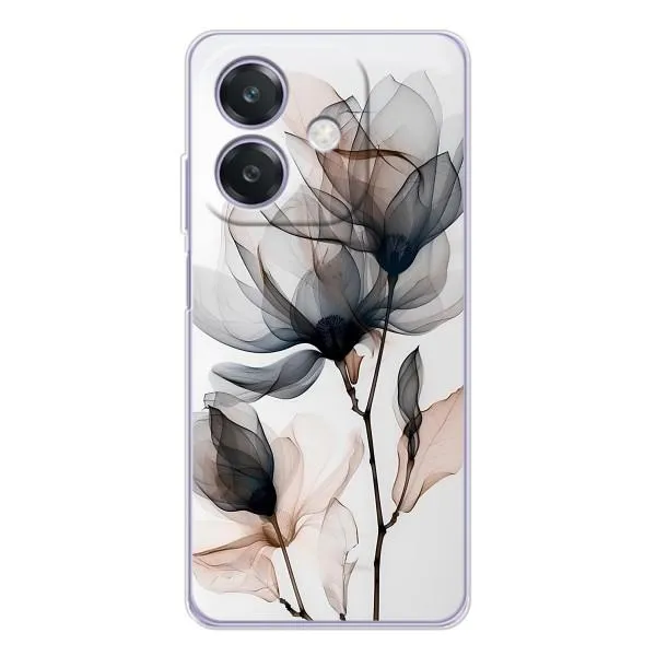 Чехол с принтом «Цветы на белом» для OPPO A3 Чехол с принтом «Цветы на белом» для OPPO A3