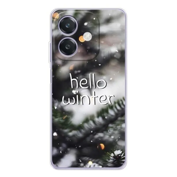 Чехол с принтом «Hello winter» для OPPO A3