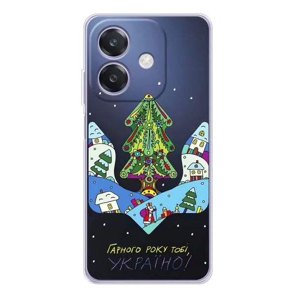 Чехол с принтом «Рождественский герб» для OPPO A3 Чехол с принтом «Рождественский герб» для OPPO A3