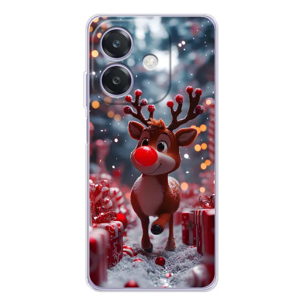 Чехол с принтом «Олень среди подарков» для OPPO A3