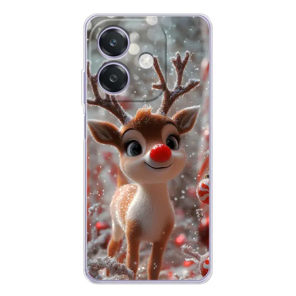 Чехол с принтом «Олень с носом» для OPPO A3