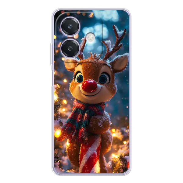 Чехол с принтом «Олень с шарфом» для OPPO A3