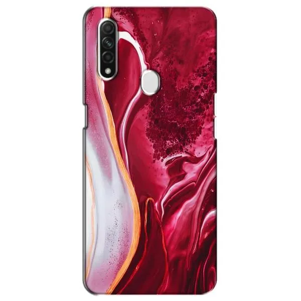 Чехол с принтом «Мрамор красный» для OPPO A31