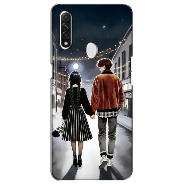 Чохол з принтом «Венздей та Тайлер» для OPPO A31