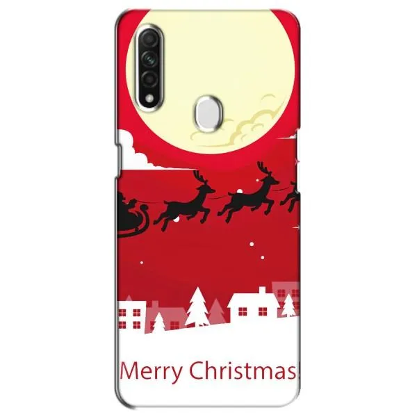 Чехол с принтом «Санта с оленями» для OPPO A31