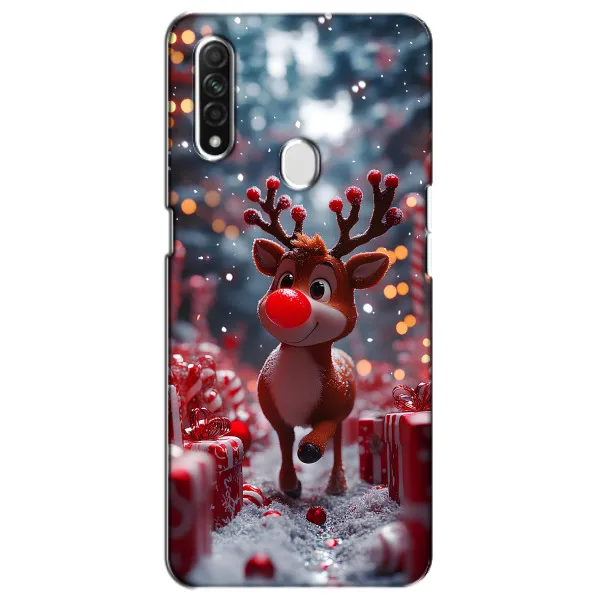 Чехол с принтом «Олень среди подарков» для OPPO A31