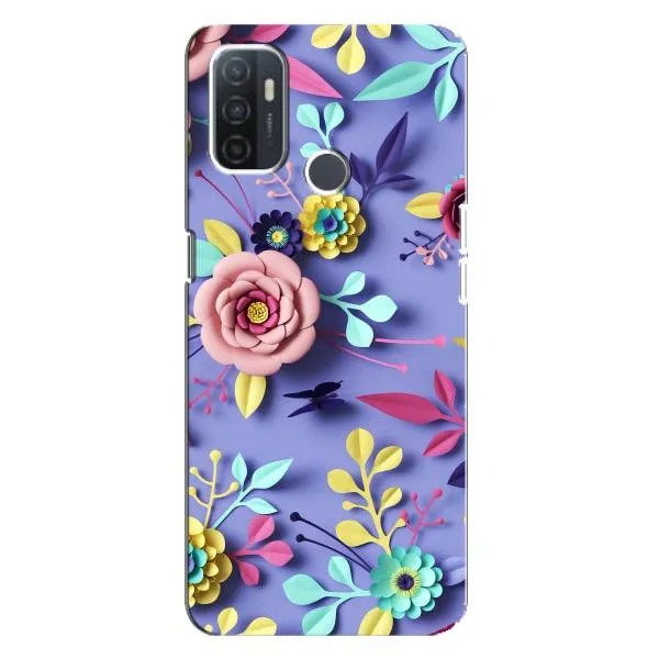 Чехол с принтом «Цветочный дизайн» для OPPO A32