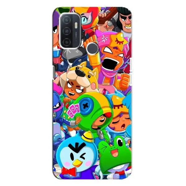 Чехол с принтом «Герои Бравл Старс» для OPPO A32