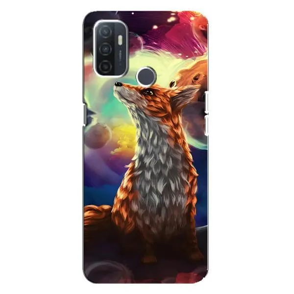 Чехол с принтом «Лисица в космосе» для OPPO A32
