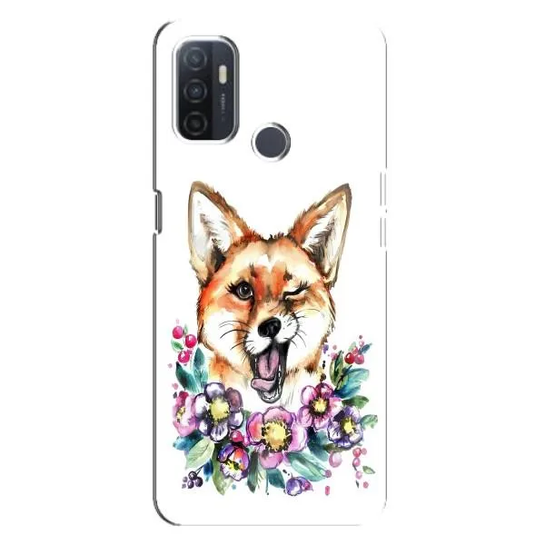 Чехол с принтом «Веселая лисичка» для OPPO A32