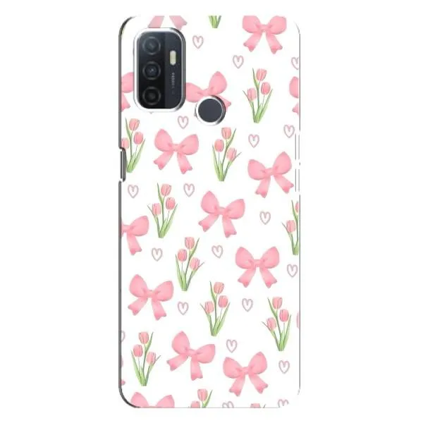 Чехол с принтом «Банты и цветы» для OPPO A32