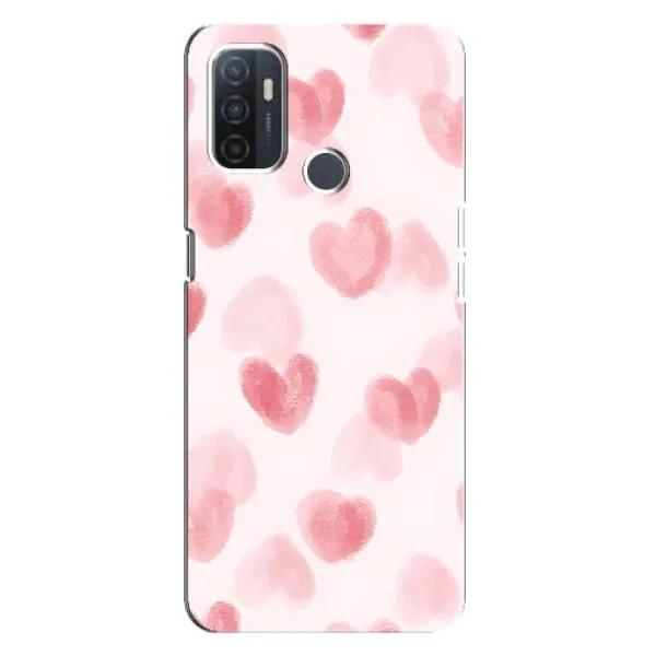 Чехол с принтом «Розовые сердечки» для OPPO A32 Чехол с принтом «Розовые сердечки» для OPPO A32