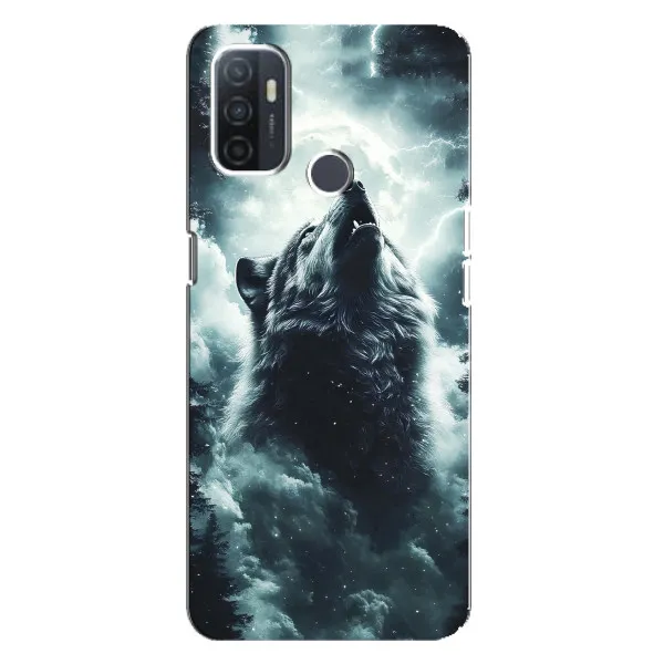 Чехол с принтом «Волк в облаках» для OPPO A32