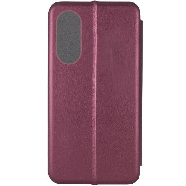 Шкіряний чохол-книжка Classy для Oppo A38 / A18 — Бордовий — фото 2