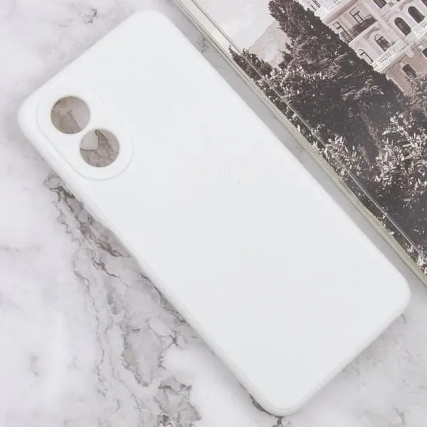 Силиконовый чехол Candy Full Camera для Oppo A38 / A18 — Белый — фото 2