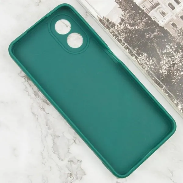 Силиконовый чехол Candy Full Camera для Oppo A38 / A18 — Зеленый — фото 3