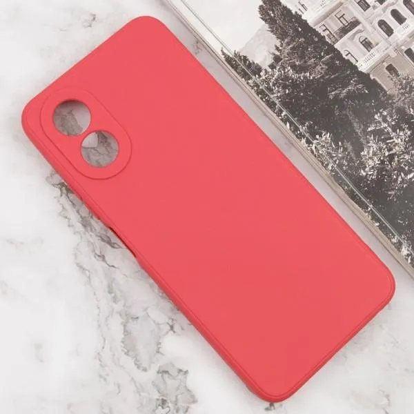 Силиконовый чехол Candy Full Camera для Oppo A38 / A18 — Красный — фото 2