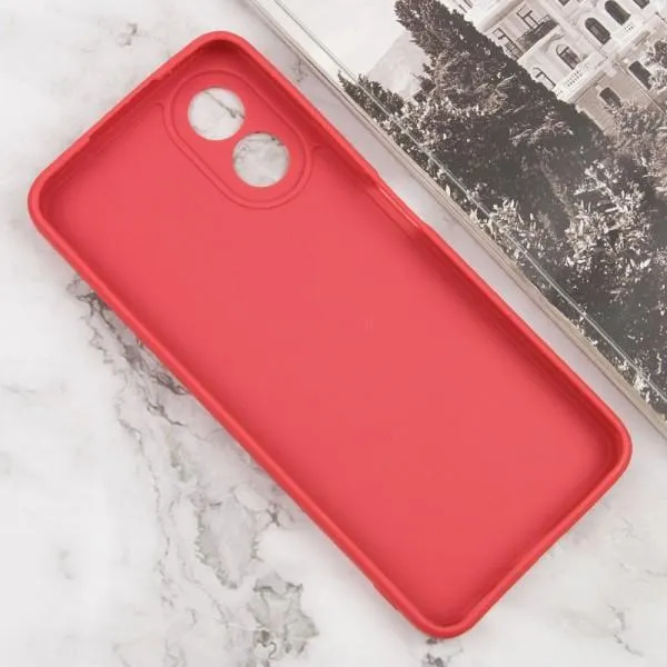 Силиконовый чехол Candy Full Camera для Oppo A38 / A18 — Красный — фото 3