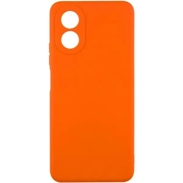 Силиконовый чехол Candy Full Camera для Oppo A38 / A18 — Оранжевый — фото 1