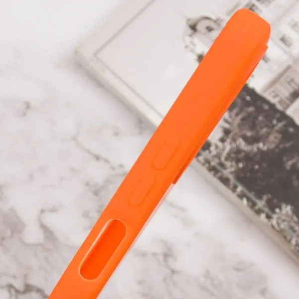 Силиконовый чехол Candy Full Camera для Oppo A38 / A18 — Оранжевый — фото 4