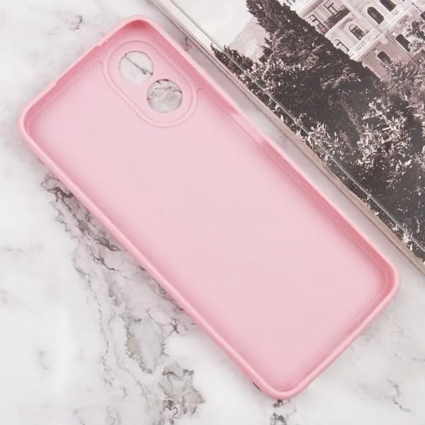 Силиконовый чехол Candy Full Camera для Oppo A38 / A18 — Розовый — фото 3