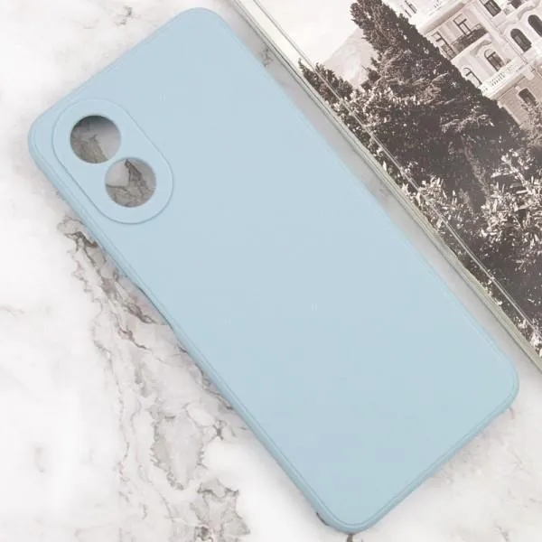 Силиконовый чехол Candy Full Camera для Oppo A38 / A18 — Серый — фото 2