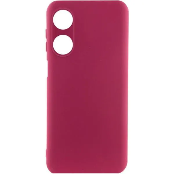 Чохол Silicone Cover Lakshmi Full Camera (A) для Oppo A38 / A18 — Бордовий — фото 1