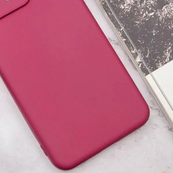 Чохол Silicone Cover Lakshmi Full Camera (A) для Oppo A38 / A18 — Бордовий — фото 3
