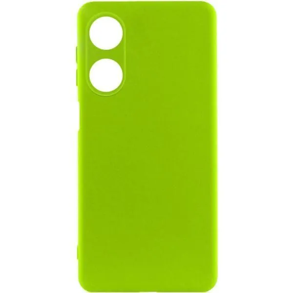 Чохол Silicone Cover Lakshmi Full Camera (A) для Oppo A38 / A18 — Салатовий
