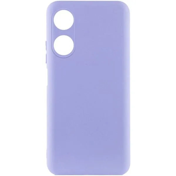 Чохол Silicone Cover Lakshmi Full Camera (A) для Oppo A38 / A18 — Бузковий — фото 1