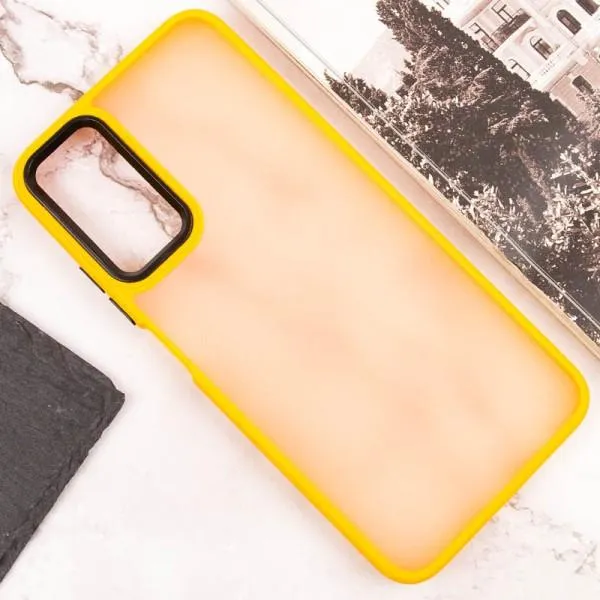 Чехол TPU+PC Lyon Frosted для Oppo A38 / A18 — Оранжевый — фото 4