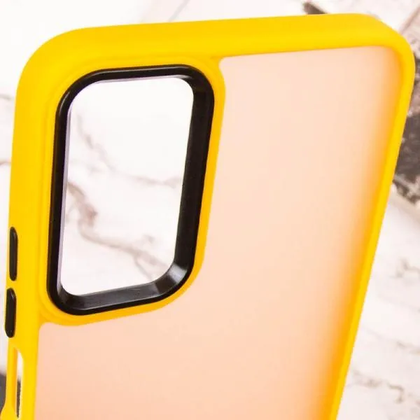 Чехол TPU+PC Lyon Frosted для Oppo A38 / A18 — Оранжевый — фото 5