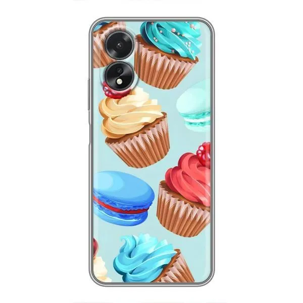 Чехол с принтом «Кексики» для OPPO A38