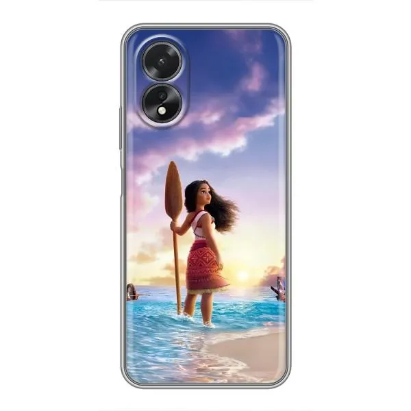 Чехол с принтом «Моана с веслом» для OPPO A38