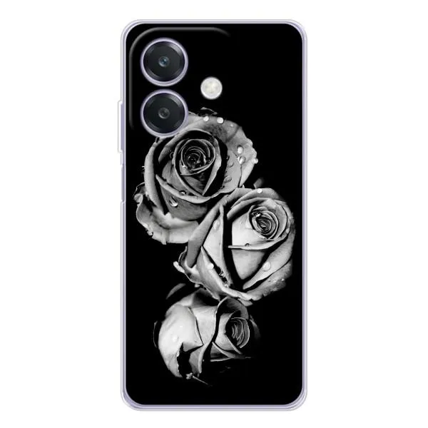 Чехол с принтом «Черная роза» для OPPO A3x