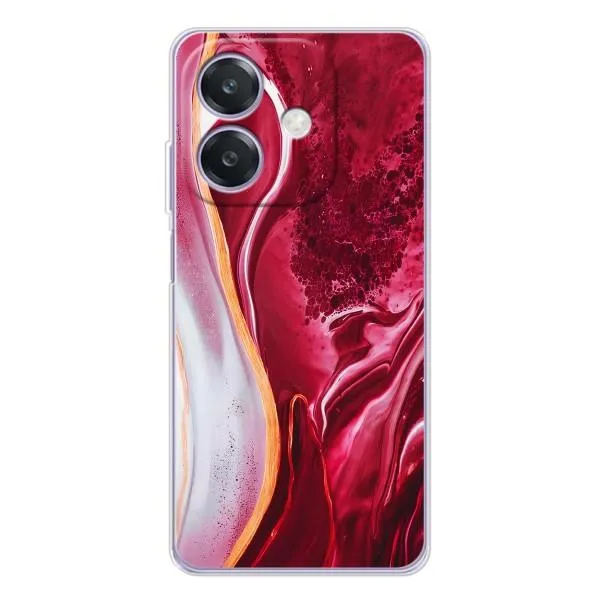 Чехол с принтом «Мрамор красный» для OPPO A3x Чехол с принтом «Мрамор красный» для OPPO A3x