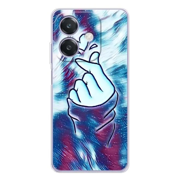 Чехол с принтом «Радужное сердце» для OPPO A3x