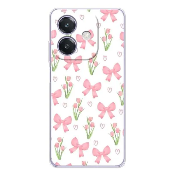 Чехол с принтом «Банты и цветы» для OPPO A3x