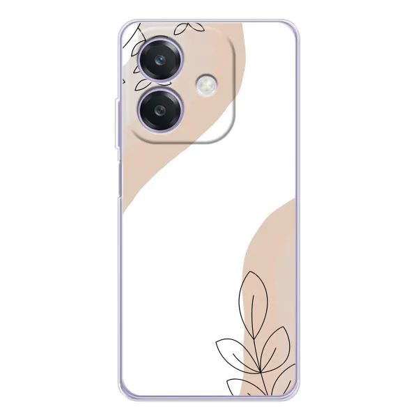 Чехол с принтом «Нюдовая веточка абстракция» для OPPO A3x