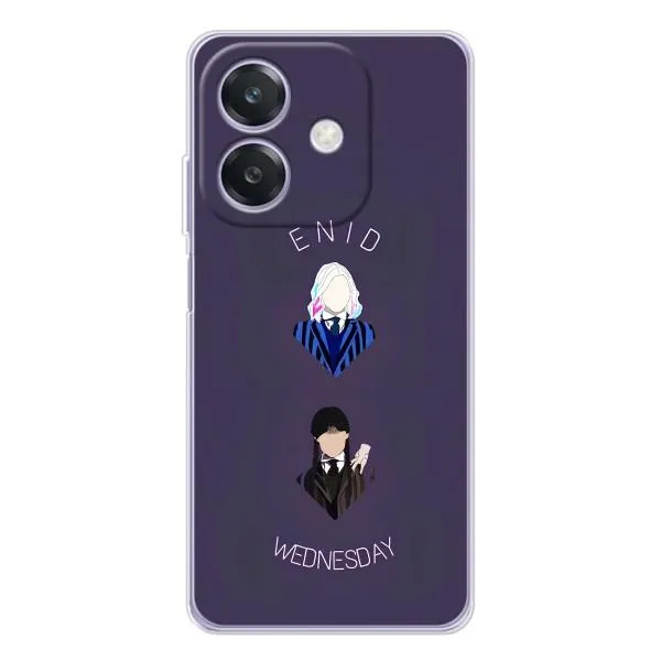 Чехол с принтом «Уэнздей и подруга» для OPPO A40m