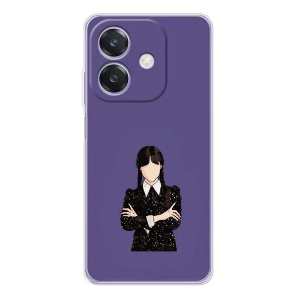 Чехол с принтом «Уэнздей в черном» для OPPO A40m