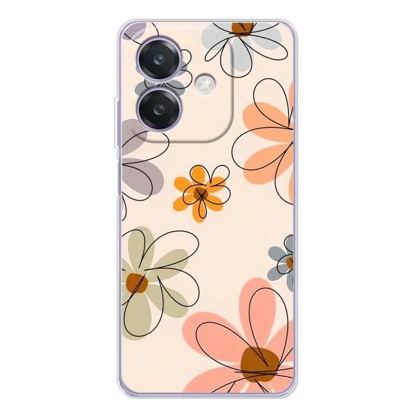 Чехол с принтом «Разноцветные цветы» для OPPO A40m