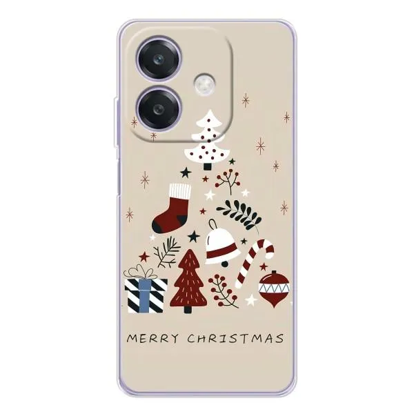 Чехол с принтом «Merry Christmas» для OPPO A40m