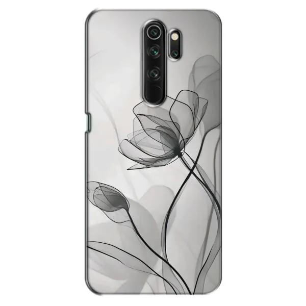 Чехол с принтом «Черные цветы» для OPPO A5 (2020)